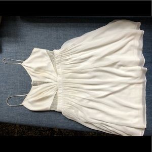 Mini white summer dress